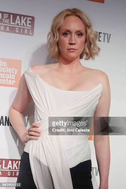 Gwendoline Christie attends the New York premiere of "Top of the Lake: China Girl" at The Film Society of Lincoln Center, Walter Reade Theatre on...