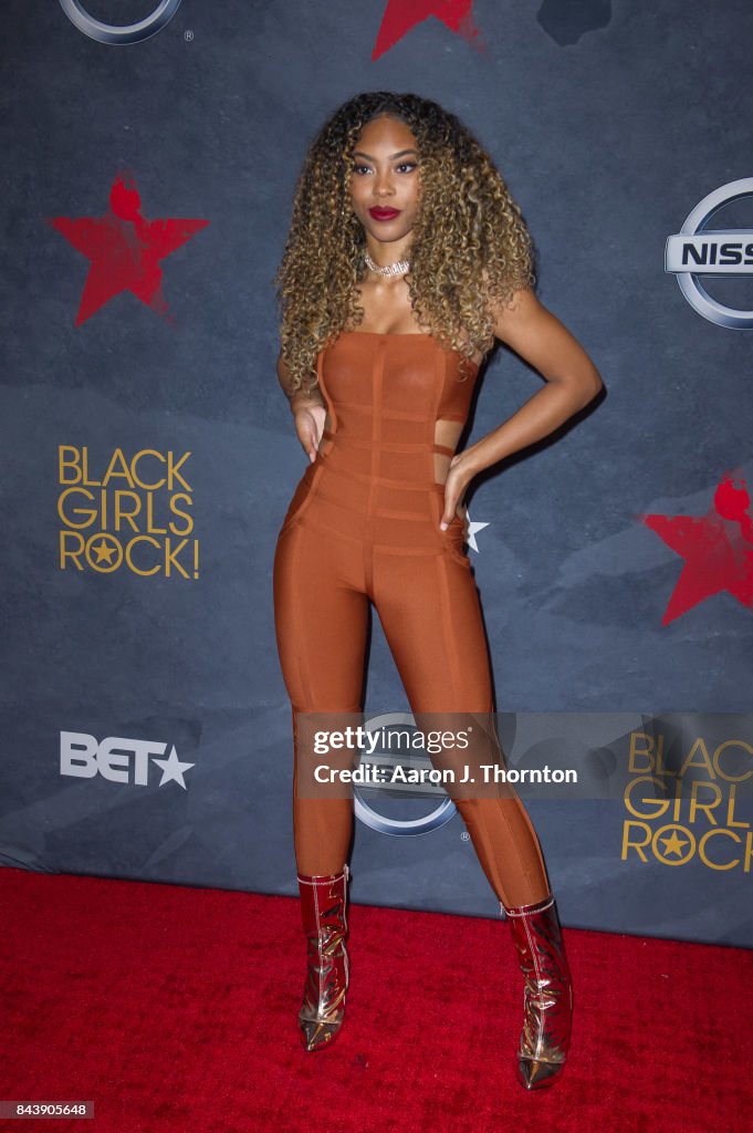 Singer Lucki Starr attends Black Girls Rock at New Jersey Performing
