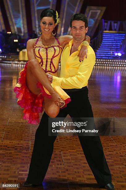 Flavia Cacace and her dance partner Gethin Jones pose during the BBC Strictly Come Dancing Live Tour 2009 photocall at the Manchester Evening News...