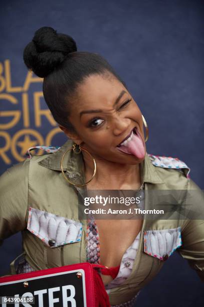 Actress Tiffany Haddish attends Black Girls Rock at New Jersey Performing Arts Center on August 5, 2017 in Newark, New Jersey.