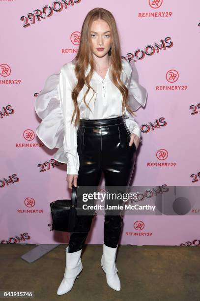 Model Larsen Thompson attends the Refinery29 Third Annual 29Rooms: Turn It Into Art event on September 7, 2017 in the Brooklyn borough of New York...