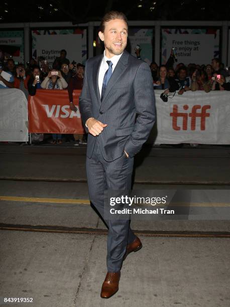 Charlie Hunnam arrives to the premiere of "Papillon" - 2017 TIFF - Premieres, Photo Calls and Press Conferences held during the 2017 Toronto...