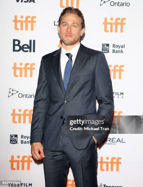 Charlie Hunnam arrives to the premiere of "Papillon" - 2017 TIFF - Premieres, Photo Calls and Press Conferences held during the 2017 Toronto...