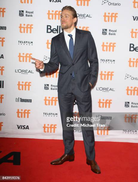 Charlie Hunnam arrives to the premiere of "Papillon" - 2017 TIFF - Premieres, Photo Calls and Press Conferences held during the 2017 Toronto...