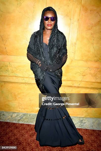 Grace Jones attends the 'Grace Jones: Bloodlight And Bami' premiere during the 2017 Toronto International Film Festival at The Elgin on September 7,...