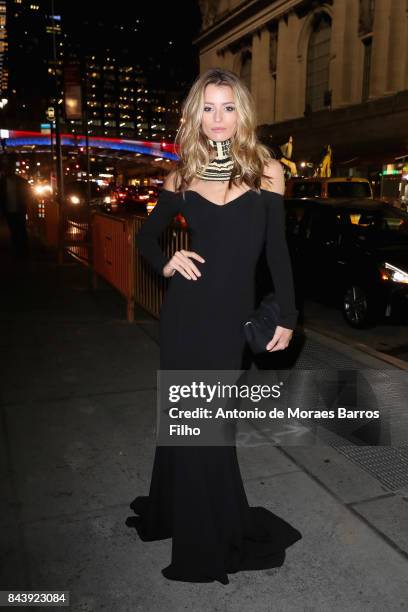 Model Flavia Lucini attends the Alcides & Rosaura Foundations' "A Brazilian Night" to Benefit Memorial Sloan Kettering Cancer Center at Cipriani 42nd...