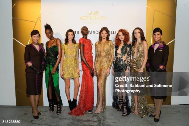 Attends Etihad Airways Celebrating Runway To Runway With Special Guest Julien MacDonald Obe at Skylight Clarkson Sq on September 7, 2017 in New York...