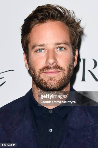 Actor Armie Hammer arrives at Nordstrom Supper Suite "Call Me By Your Name" official premiere after party at STK Toronto on September 7, 2017 in...