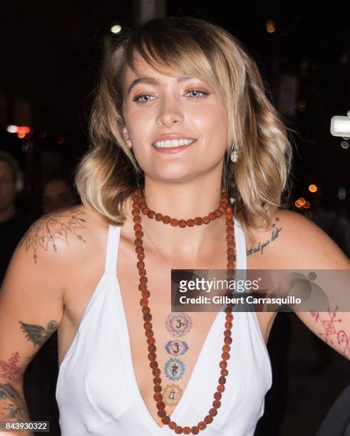 Paris Jackson is seen leaving Calvin Klein Collection fashion show during New York Fashion Week on September 7, 2017 in New York City.