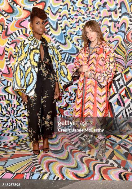 Actress Issa Rae and artist Alexa Meade attend the Refinery29 Third Annual 29Rooms: Turn It Into Art event on September 7, 2017 in the Brooklyn...