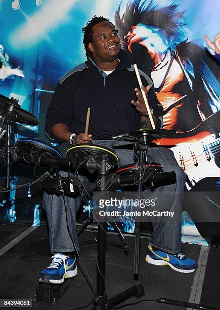Melvin Fowler visits the Rock Band Lounge on January 18, 2009 in Park City, Utah.