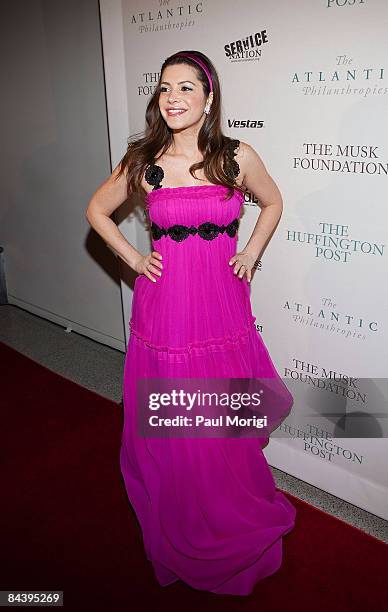 Journalist Julia Allison attends The Huffington Post pre-inaugural ball at the Newseum on January 19, 2009 in Washington, DC.