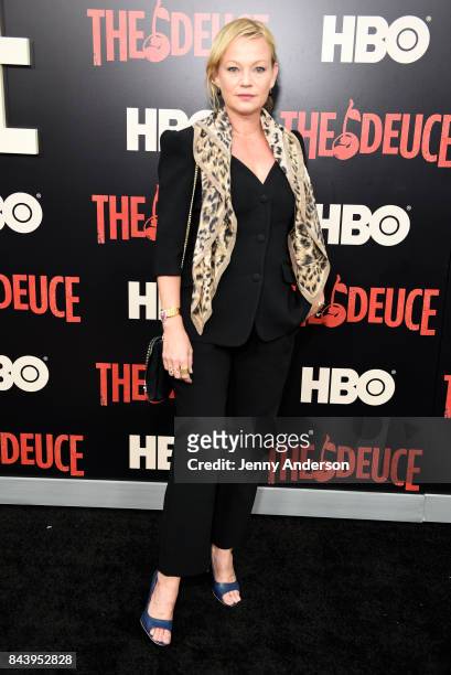 Samantha Mathis attends "The Deuce" New York Premiere at SVA Theater on September 7, 2017 in New York City.