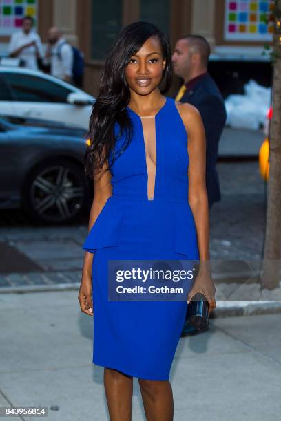 Actress Nichole Galicia is seen SoHo on September 7, 2017 in New York City.