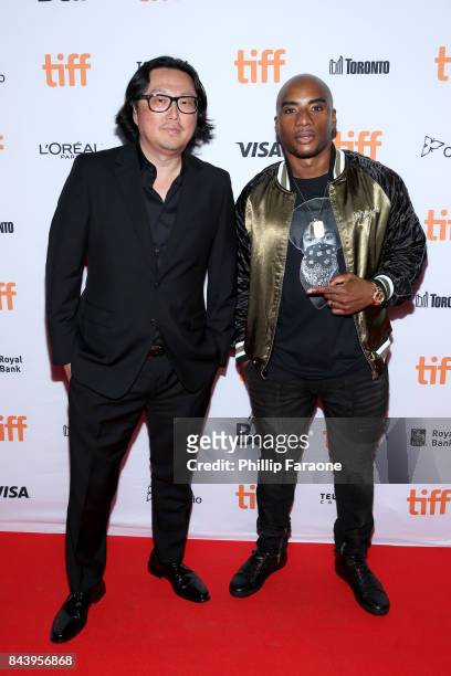 Joseph Kahn and Charlamagne tha God attend the 'Bodied' premiere during the 2017 Toronto International Film Festival at Ryerson Theatre on September...