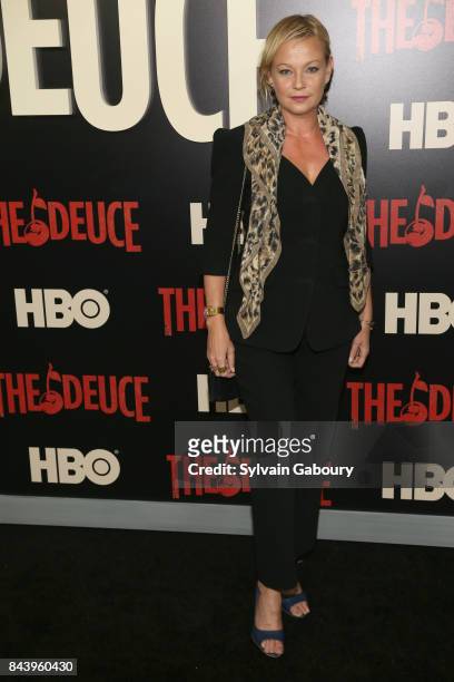 Samantha Mathis attends "The Deuce" New York Premiere - Arrivals at SVA Theater on September 7, 2017 in New York City.