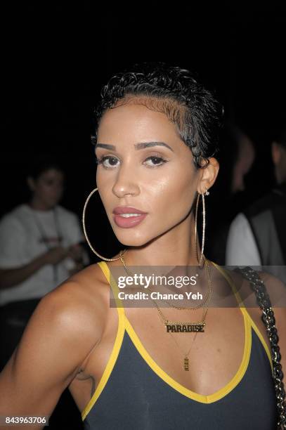 Tanaya Henry attends Kith Sport fashion show during New York Fashion Week at the Classic Car Club on September 7, 2017 in New York City.