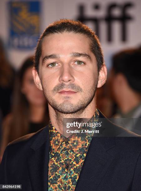 Shia LaBeouf attends the 'Borg/McEnroe' premiere during the 2017 Toronto International Film Festival at Roy Thomson Hall on September 7, 2017 in...