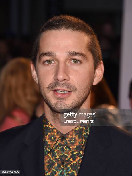 Shia LaBeouf attends the 'Borg/McEnroe' premiere during the 2017 Toronto International Film Festival at Roy Thomson Hall on September 7, 2017 in...