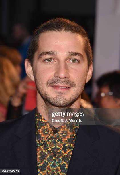 Shia LaBeouf attends the 'Borg/McEnroe' premiere during the 2017 Toronto International Film Festival at Roy Thomson Hall on September 7, 2017 in...