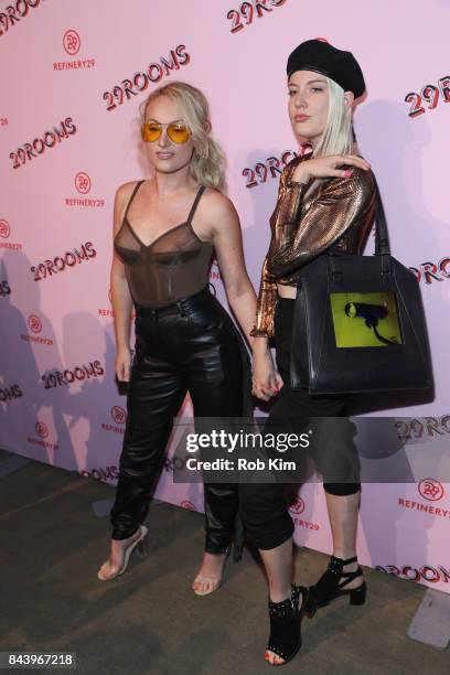 Ms Fitz and Signe Pierce attend 29Rooms Opening Night 2017 on September 7, 2017 in New York City.