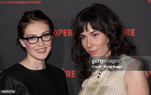 Actress Carice Van Houten and actress Halina Reijn attend the photocall for 'Valkyrie' ahead of its European premiere on January 20, 2009 in Berlin,...