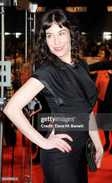 Halina Reijn arrives at the UK premiere of the film "Valkyrie" at the Odeon Leicester Square on January 21, 2009 in London, England.