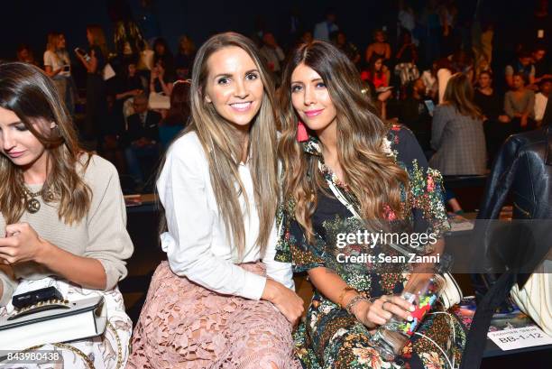 Merricks Art and LaTisha Springer attend Tadashi Shoji show at New York Fashion Week at Gallery 1, Skylight Clarkson Sq on September 7, 2017 in New...