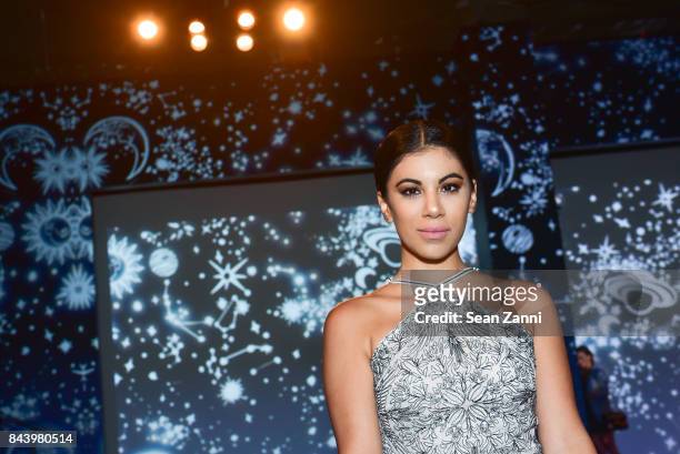 Chrissie Fit attends Tadashi Shoji show at New York Fashion Week at Gallery 1, Skylight Clarkson Sq on September 7, 2017 in New York City.