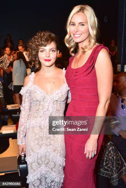 Camren Bicondova and Niki Taylor attend Tadashi Shoji show at New York Fashion Week at Gallery 1, Skylight Clarkson Sq on September 7, 2017 in New...