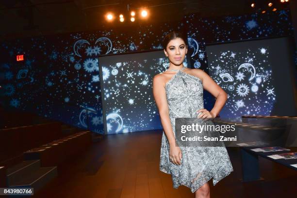 Chrissie Fit attends Tadashi Shoji show at New York Fashion Week at Gallery 1, Skylight Clarkson Sq on September 7, 2017 in New York City.