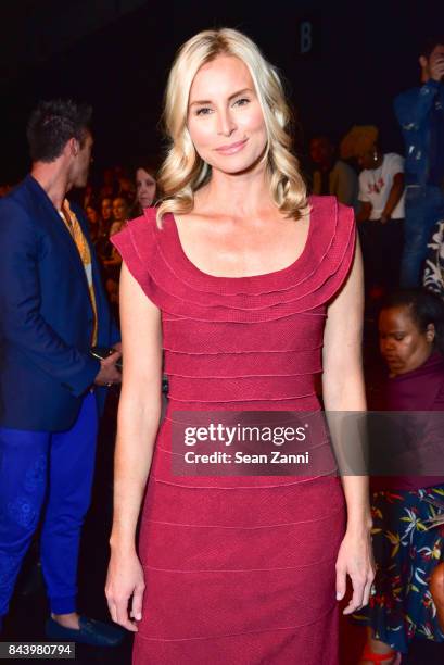 Niki Taylor attends Tadashi Shoji show at New York Fashion Week at Gallery 1, Skylight Clarkson Sq on September 7, 2017 in New York City.