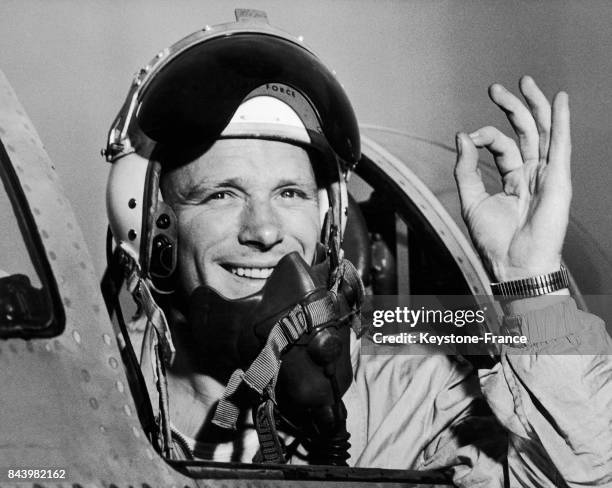 Le capitaine danois Val Egger lors de l'exercice militaire 'Carte blanche' organisé par les forces aériennes alliées de l'Europe centrale , le 22...