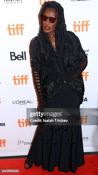 Singer/musician Grace Jones attends the 'Grace Jones: Bloodlight And Bami' premiere during the 2017 Toronto International Film Festival at The Elgin...