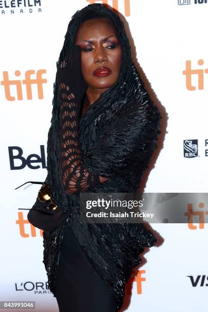 Singer/musician Grace Jones attends the 'Grace Jones: Bloodlight And Bami' premiere during the 2017 Toronto International Film Festival at The Elgin...