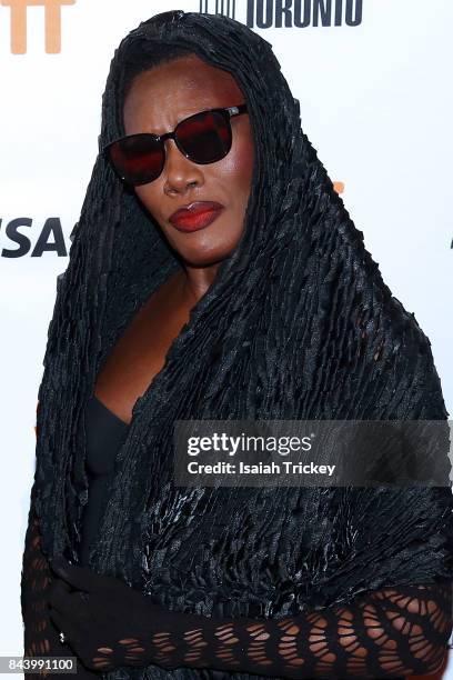 Singer/musician Grace Jones attends the 'Grace Jones: Bloodlight And Bami' premiere during the 2017 Toronto International Film Festival at The Elgin...