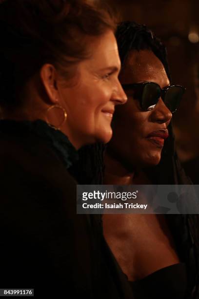 Director Sophie Fiennes and singer/musician Grace Jones attend the 'Grace Jones: Bloodlight And Bami' premiere during the 2017 Toronto International...