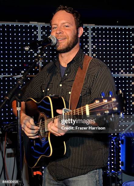 Musician Matt Alber performs at the Queer Lounge closing night party held at the Queer Lounge during the 2009 Sundance Film Festival on January 21,...