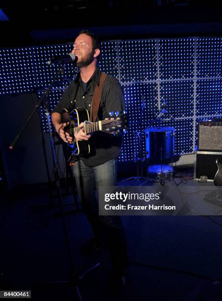 Musician Matt Alber performs at the Queer Lounge closing night party held at the Queer Lounge during the 2009 Sundance Film Festival on January 21,...