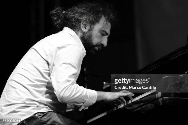 The jazz pianist Stefano Bollani, during a concert at Pomigliano Jazz Festival.