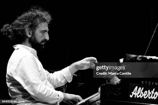 The jazz pianist Stefano Bollani, during a concert at Pomigliano Jazz Festival.