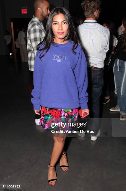 Zara Rahim attends Kith Sport fashion show at Classic Car Club on September 7, 2017 in New York City.