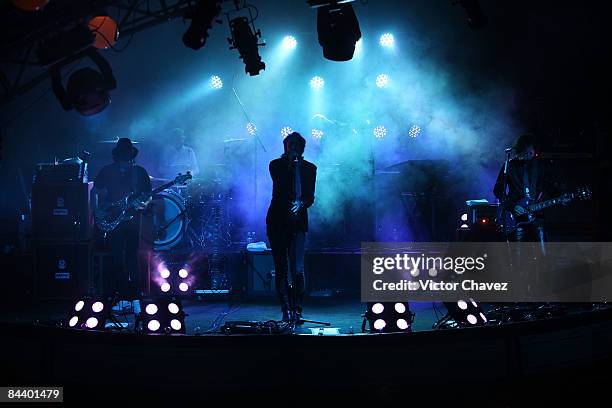 Fobia performs during Buchanan's Forever Night concert at Amapola Cabaret on January 21, 2009 in Mexico City.