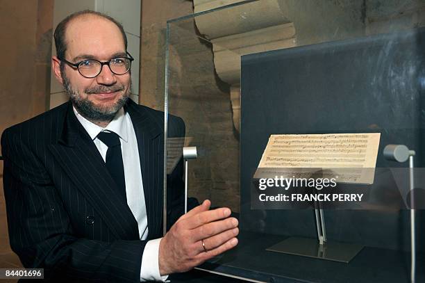 The head of research at the International Mozarteum Foundation of Austria, Ulrich Leisinger, poses on January 22, 2009 in Nantes, western France,...