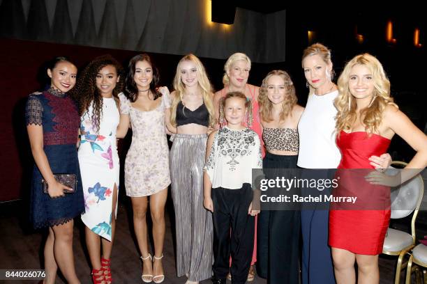 Project Mc2 Actresses Ysa Penarejo, Genneya Walton, Mika Abdalla, Belle Shouse, actress Tori Spelling, daughter Stella McDermott, Host Jennie Garth,...