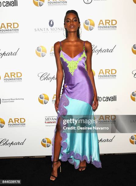 Model Ebonee Davis attends 2017 ARD Foundation 'A Brazilian Night' at Cipriani 42nd Street on September 7, 2017 in New York City.