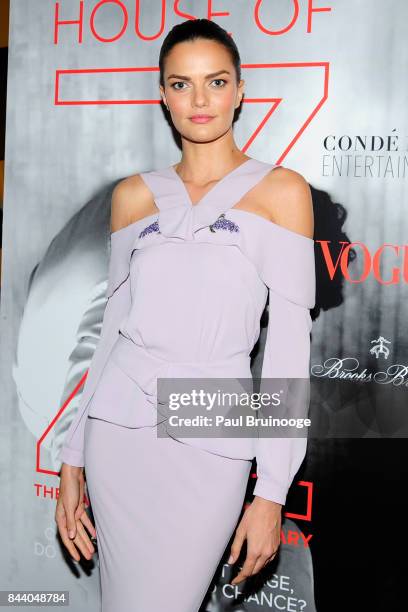 Barbara Fialho attends Brooks Brothers with The Cinema Society host the premiere of "House of Z" at Crosby Street Hotel on September 7, 2017 in New...