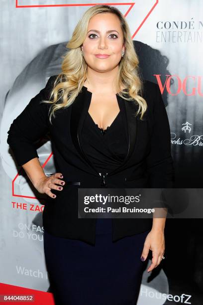 Sandy Chronopoulos attends Brooks Brothers with The Cinema Society host the premiere of "House of Z" at Crosby Street Hotel on September 7, 2017 in...