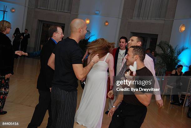 Guests dance at Pajama Program's Obama Pajama Party Inauguration Charity Ball to Benefit Children in Need at Ronald Reagan Building on January 18,...