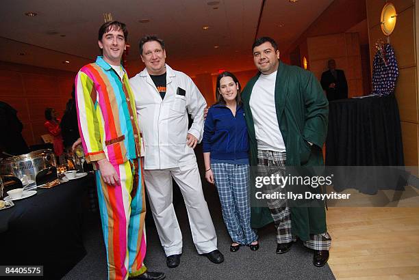 Stephen Kipp, RJ Cooper, Gillian Blackman, and David Fernandez attend Pajama Program's Obama Pajama Party Inauguration Charity Ball to Benefit...